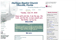 Desktop Screenshot of heritagebaptistchurchtitusville.org